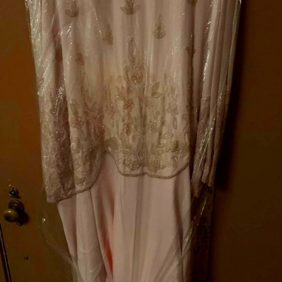 Dresses & Skirts - ***Pink Beaded Evening Gown